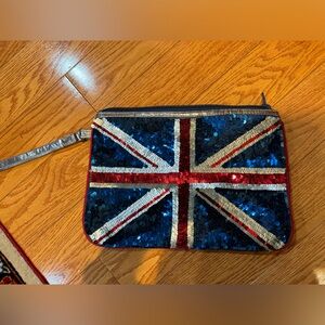 NWOT Sequin London Clutch Bag